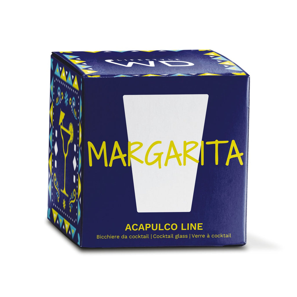 Lot De 4 Verres À Cocktail En Verre Borosilicate - Inscription Margarita