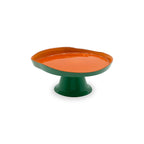 Plateau Surélevé En Verre - Orange/Vert