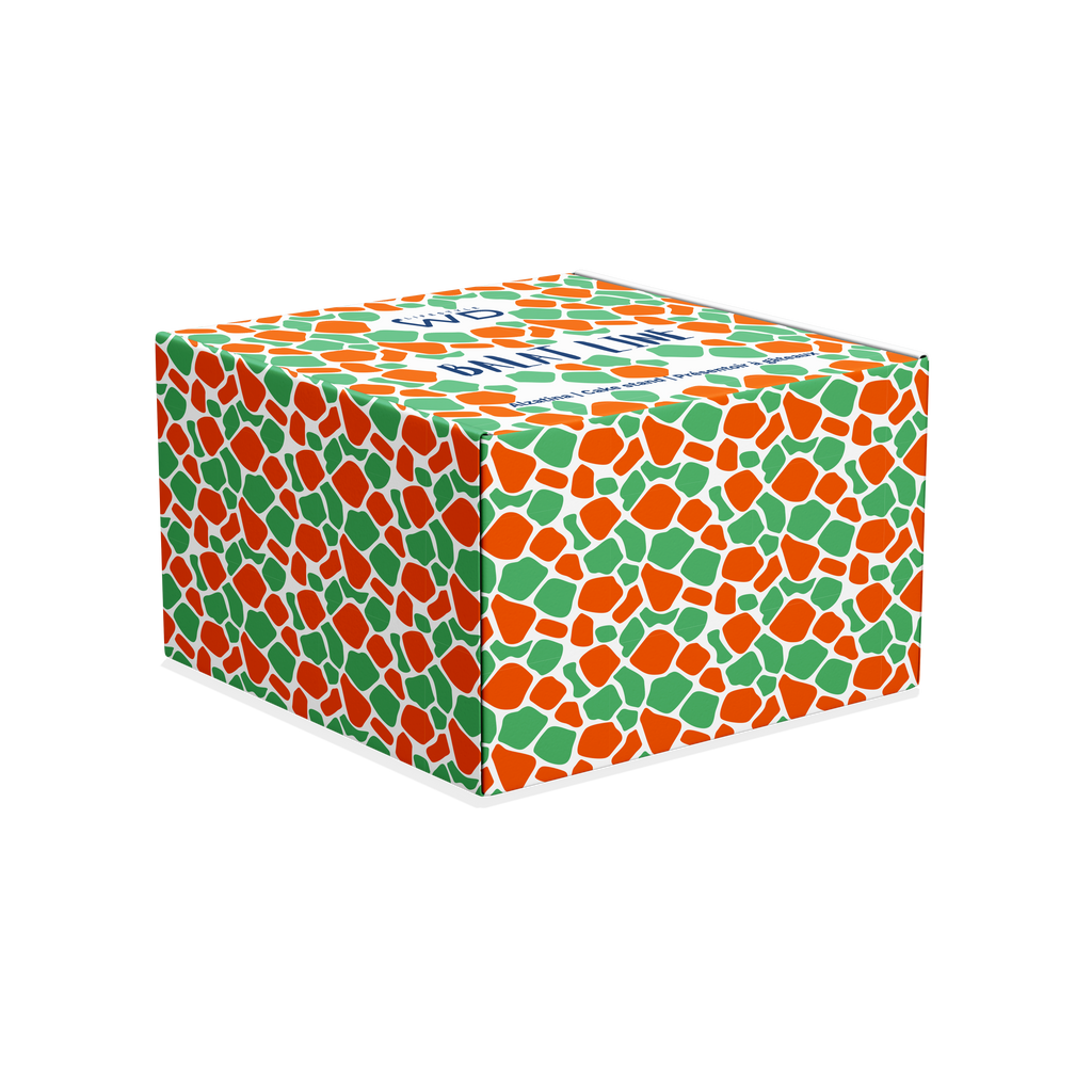 Plateau Surélevé En Verre - Orange/Vert