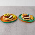 Set De 2 Assiettes En Verre - Orange/Vert