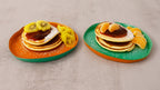 Set De 2 Assiettes En Verre - Orange/Vert