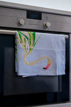 100% Linen Tea Towel 50x65cm - Rosemary Decoration
