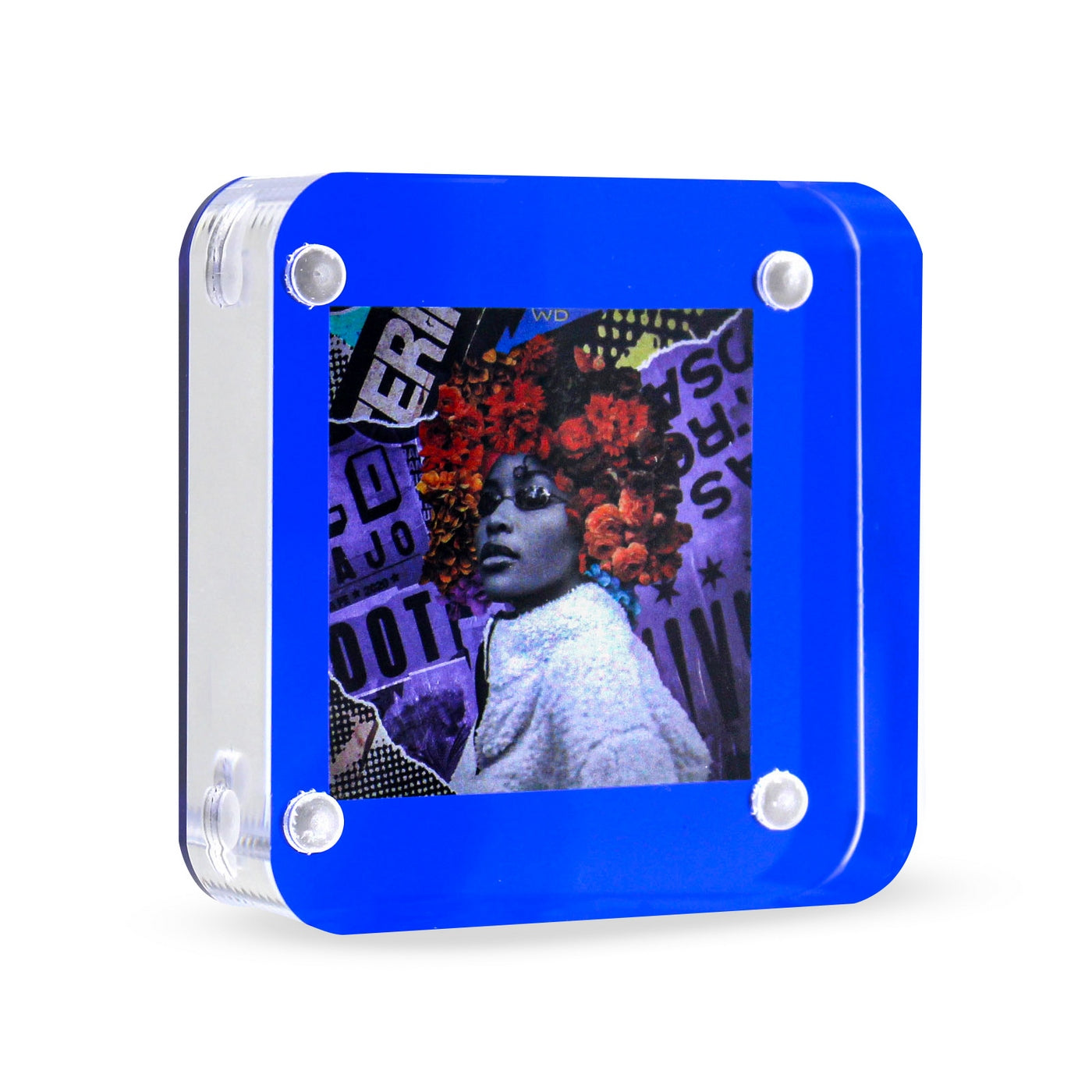 Cadre En Acrylique Avec Fermeture Magnétique - Bleu