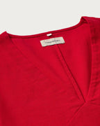 Vestido rojo Kim sostenible - silueta 1