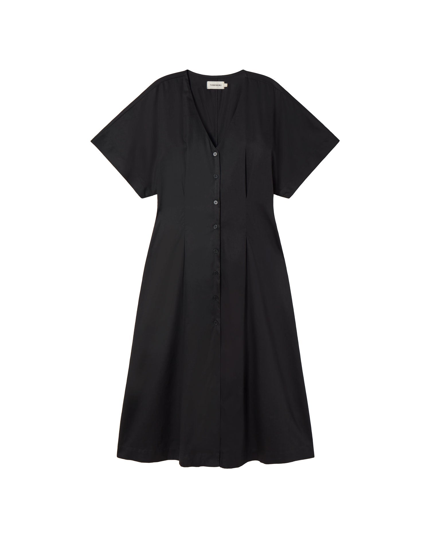 Vestido black Laura sostenible - silueta 1