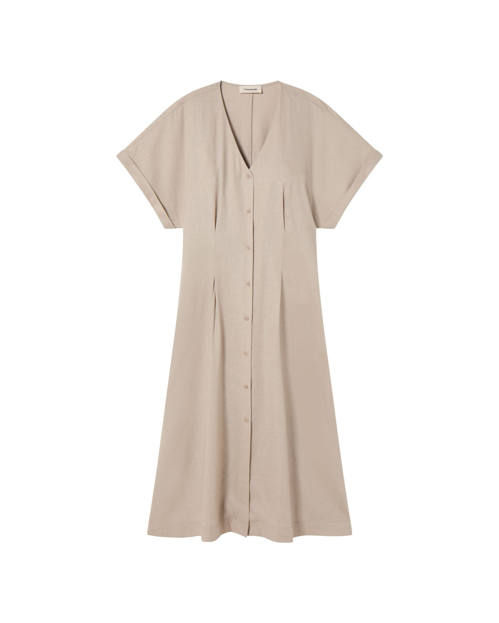 Vestido crudo cáñamo Laura sostenible - silueta 2