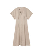 Vestido crudo cáñamo Laura sostenible - silueta 2