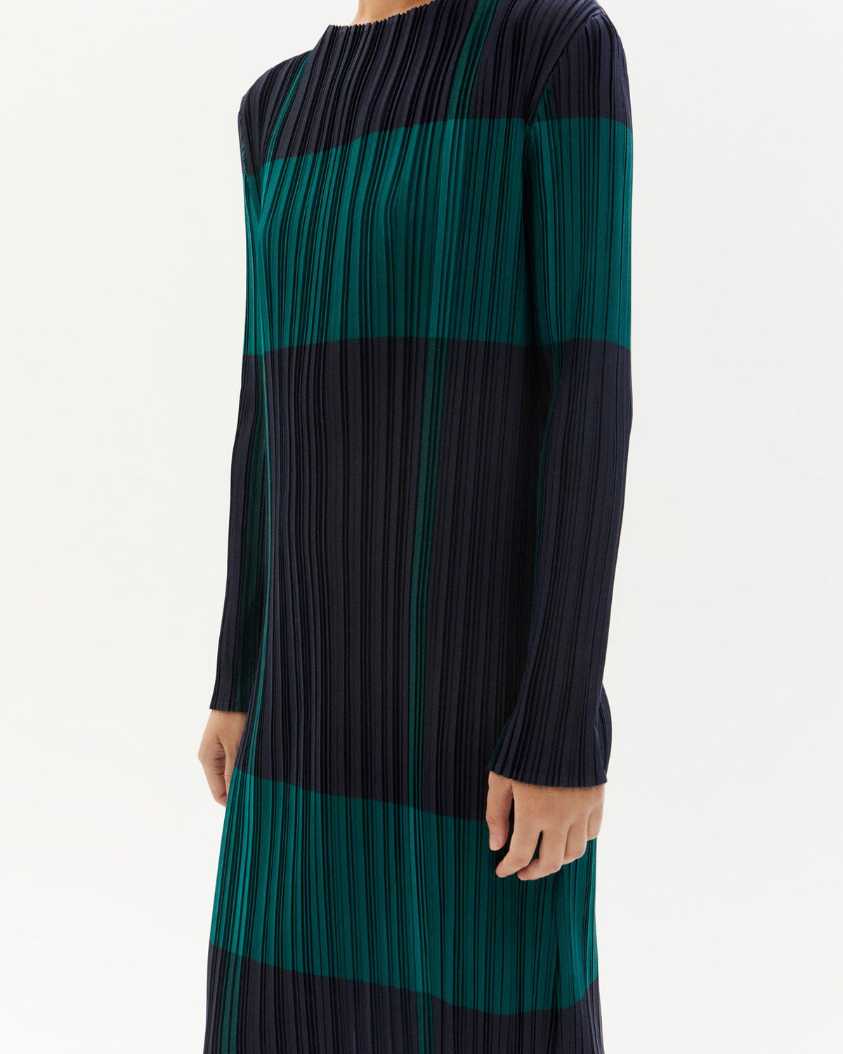 Robe Plissée À Carreaux Myrtle