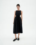 Vestido negro seersucker Kin sostenible-1