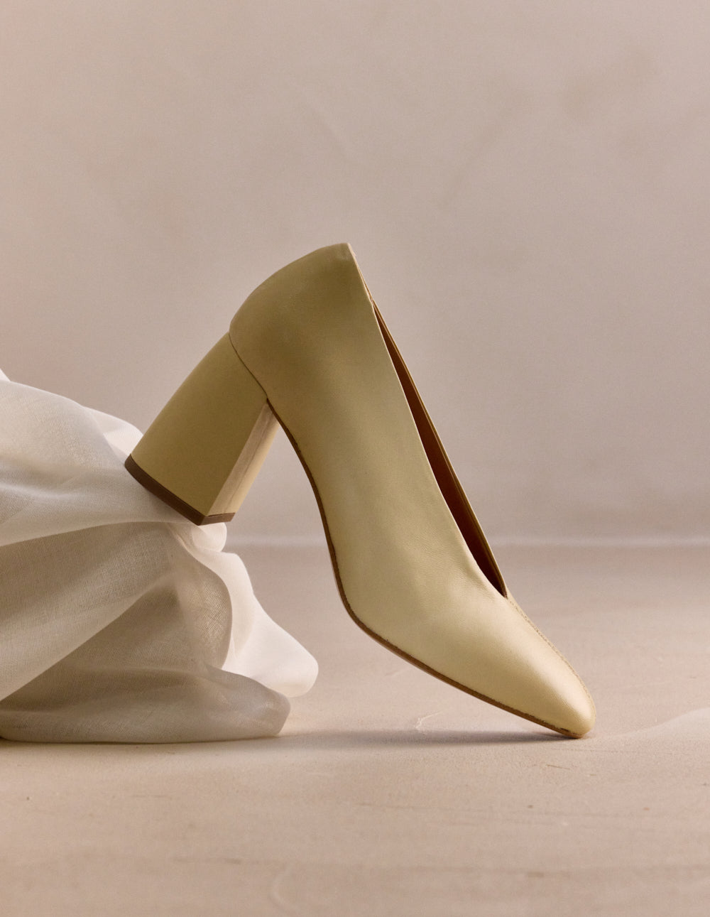 Escarpins Ilamis - Cuir Amande - Femme