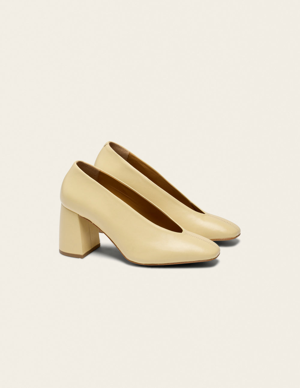 Escarpins Ilamis - Cuir Amande - Femme