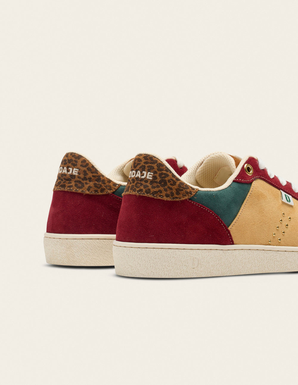 Baskets Basses Marie - Brique Beige Bordeaux - Femme