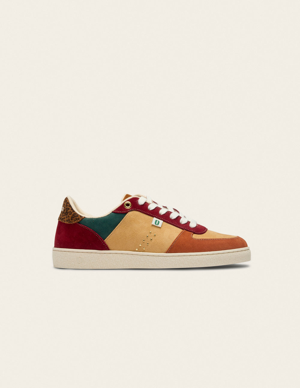 Baskets Basses Marie - Brique Beige Bordeaux - Femme