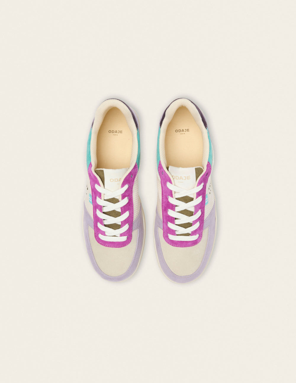 Maxence F Low-Top Trainers - Lilac Ecru Purple - Women