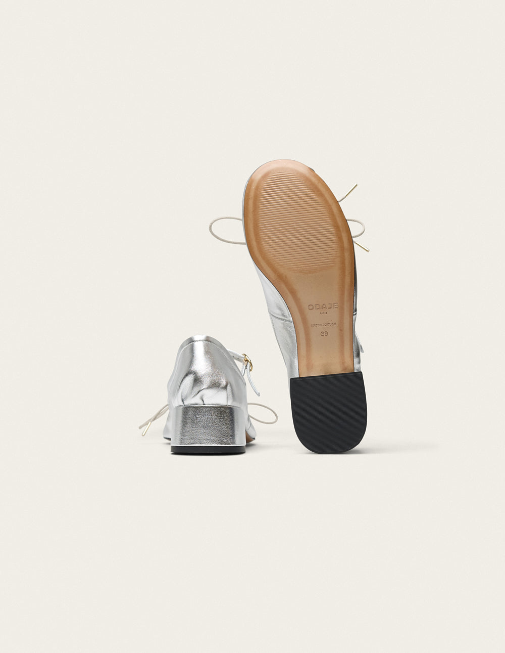 Escarpins Tovia - Cuir Argenté - Femme