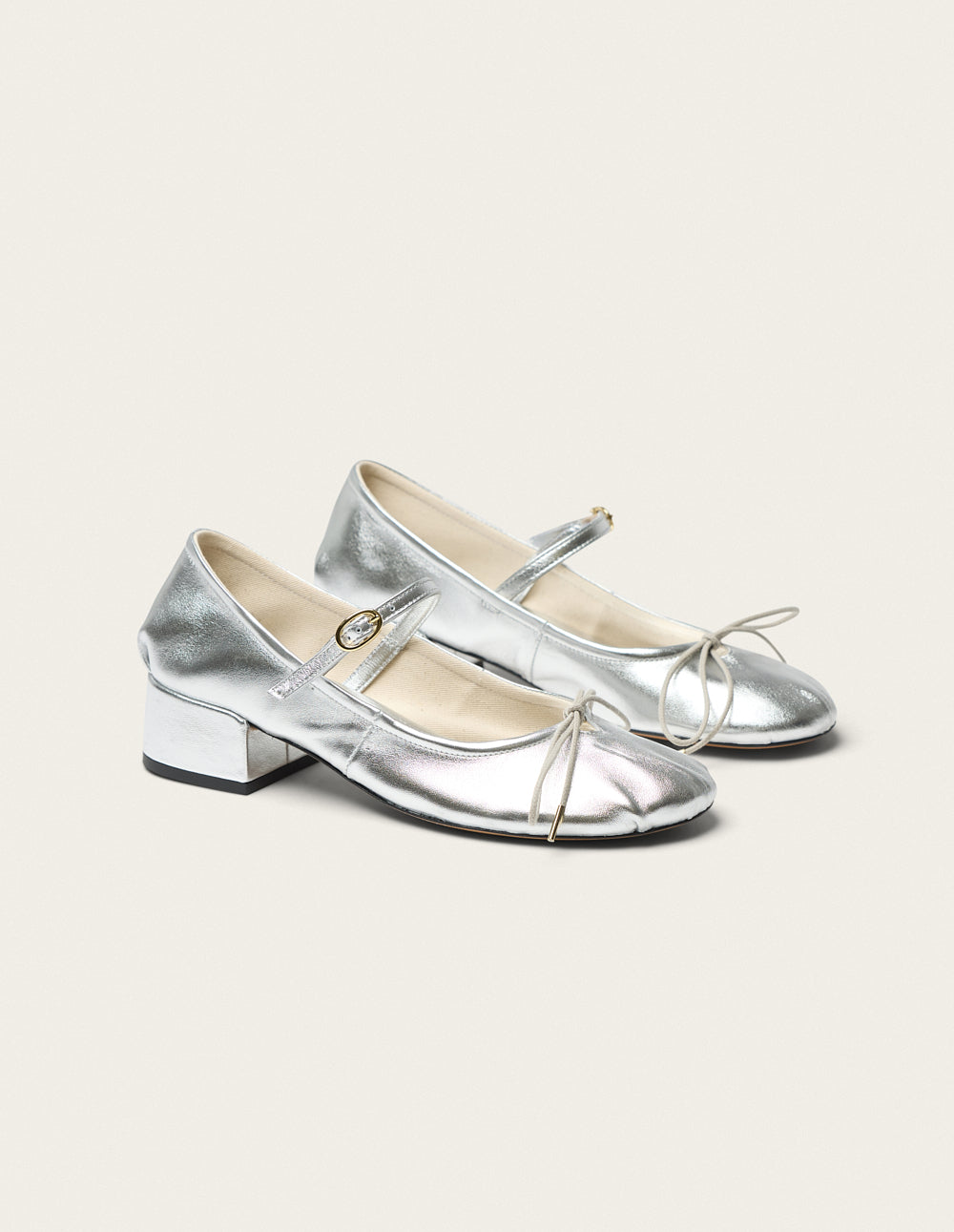 Escarpins Tovia - Cuir Argenté - Femme