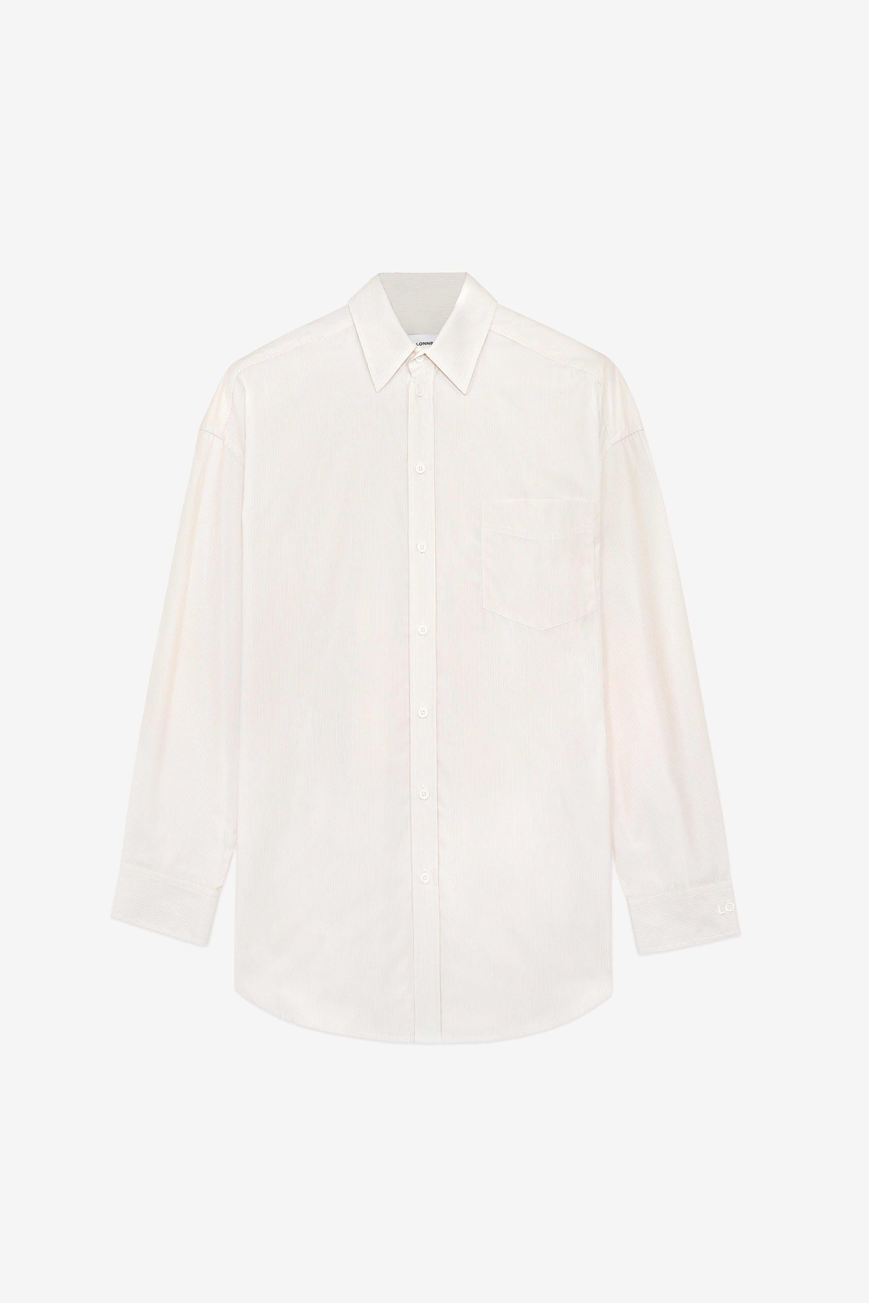 Margaux Lonnberg - Chemise Wenders - Beige Stripes