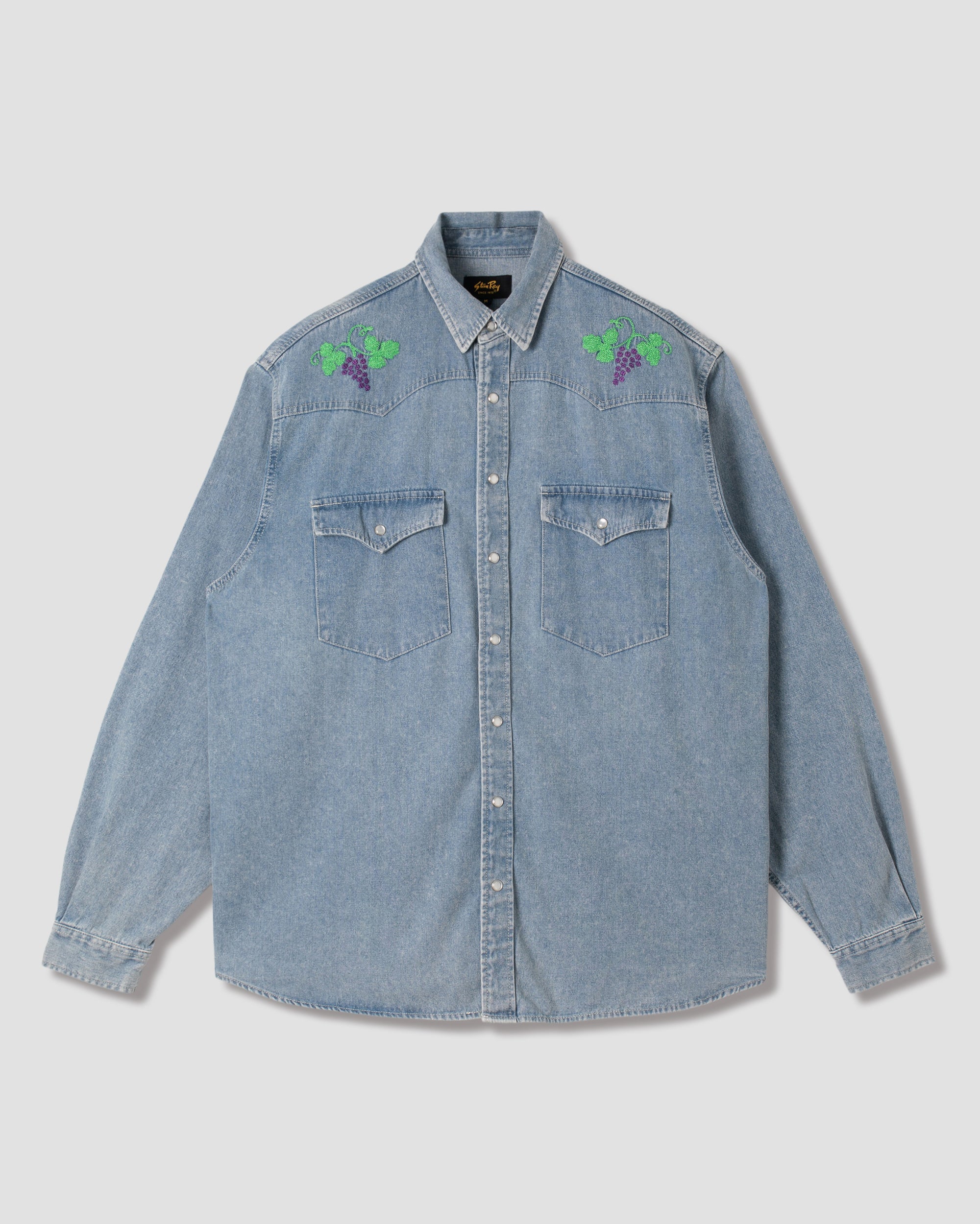 Western Shirt - Stonewashed Denim