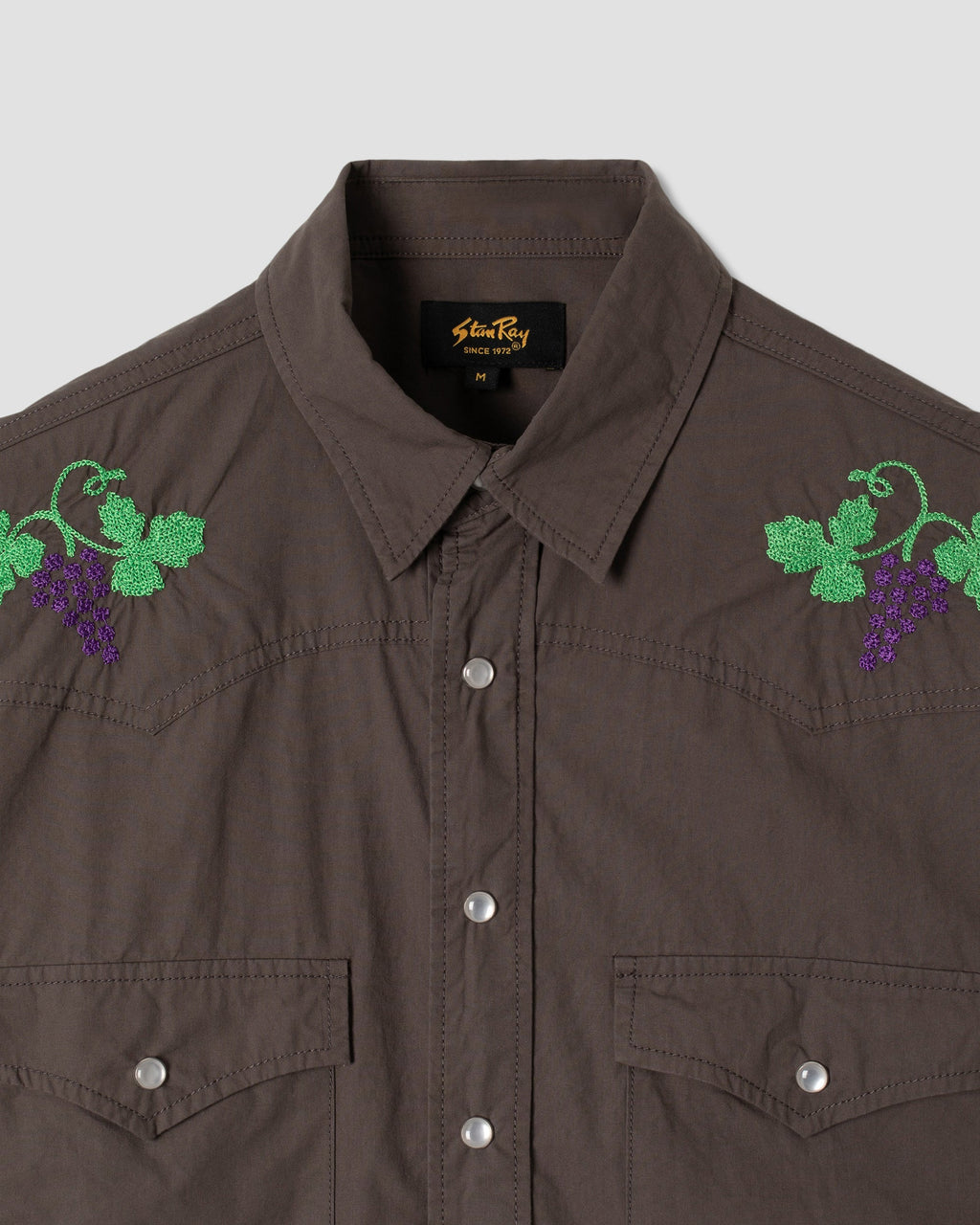 Camisa Western - Popelina Negra Lavada