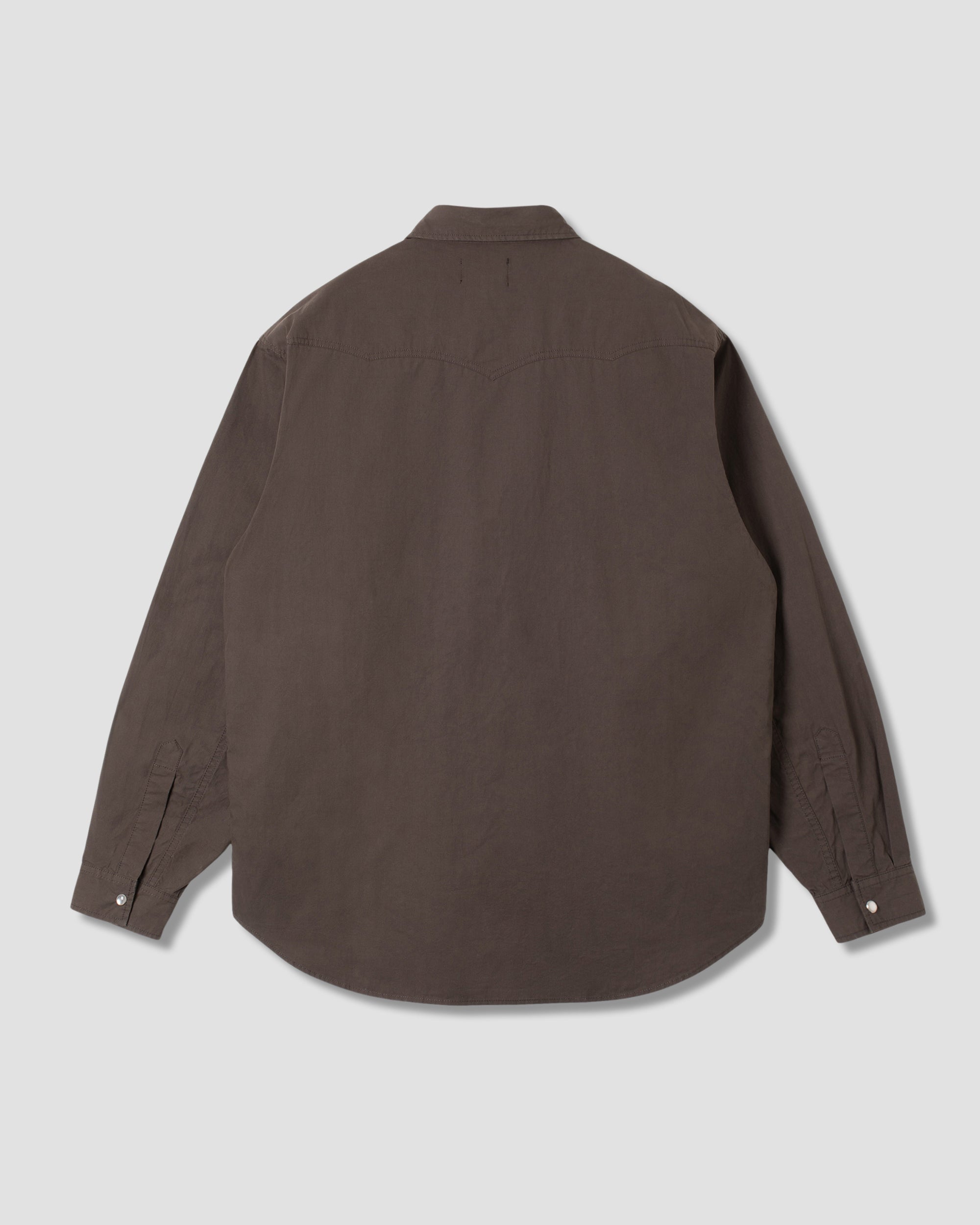 Camisa Western - Popelina Negra Lavada