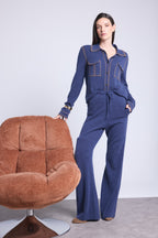 Pantalón A Natte Westy - Índigo - Mujer