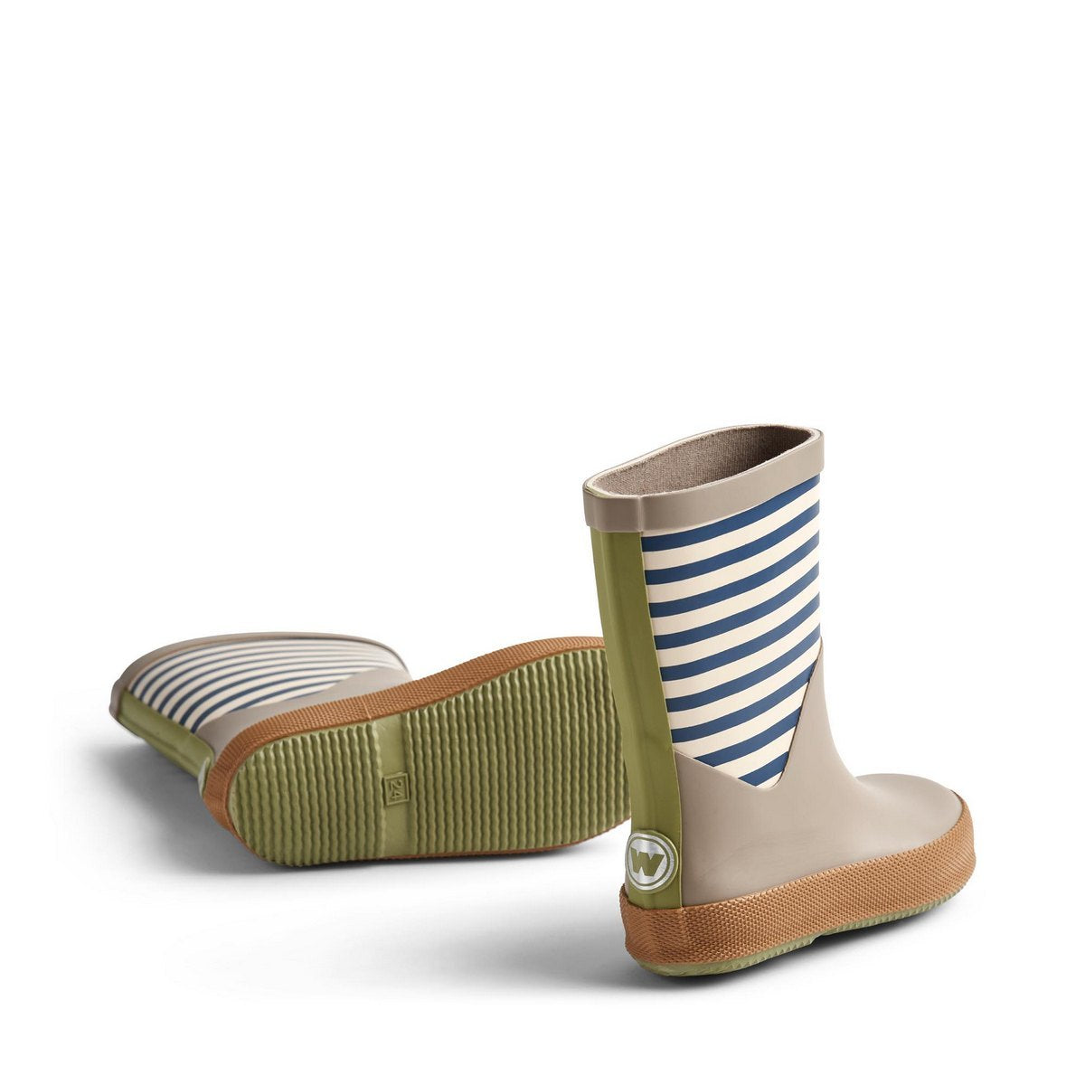 Botte En Caoutchouc Juno - Blue Stripe - Junior