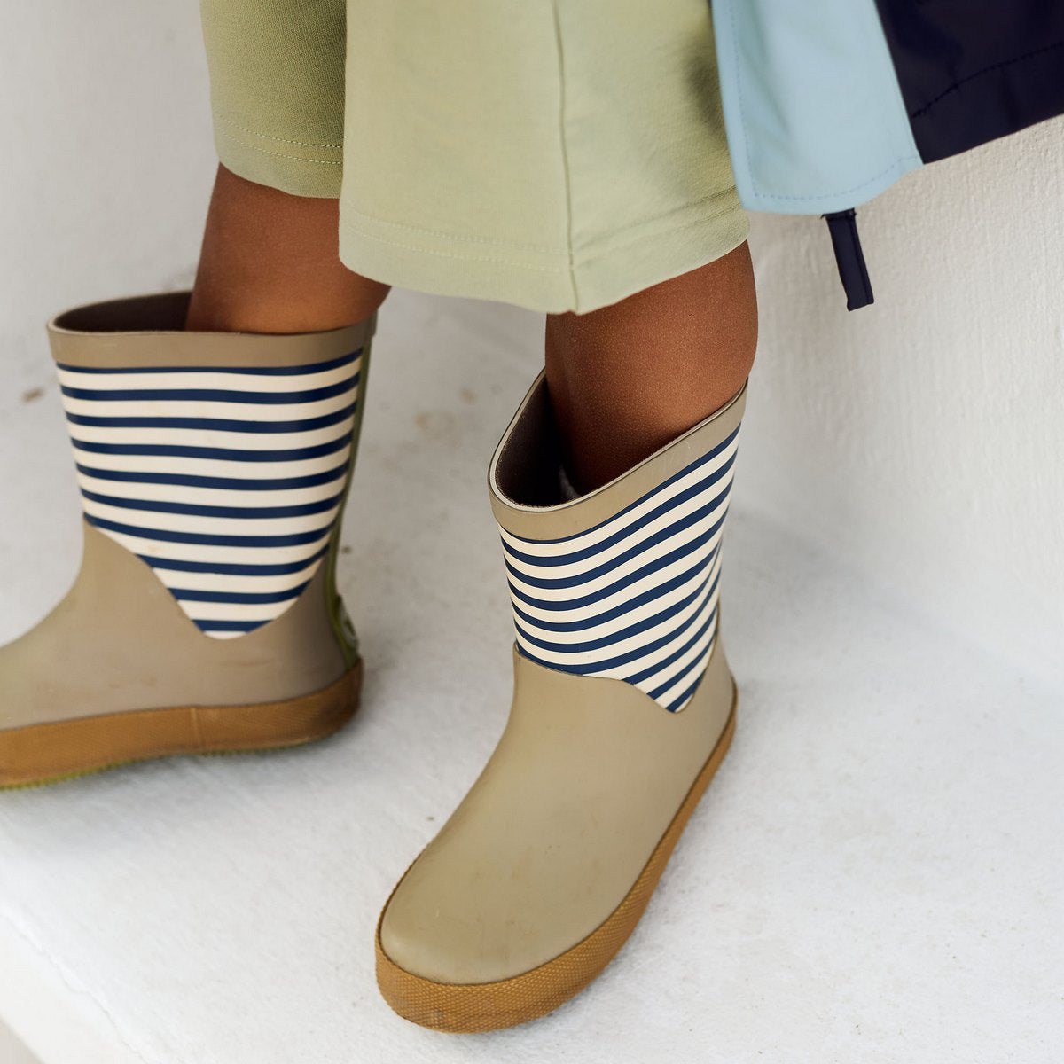 Botte En Caoutchouc Juno - Blue Stripe - Junior