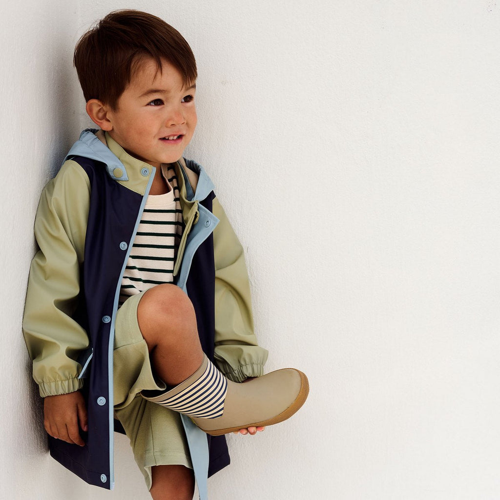 Botte En Caoutchouc Juno - Blue Stripe - Junior