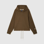 Sudadera Wide Crop - Caqui - Mixto