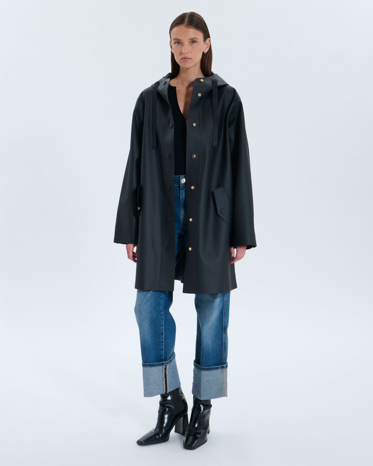 Black Travia trench coat_1