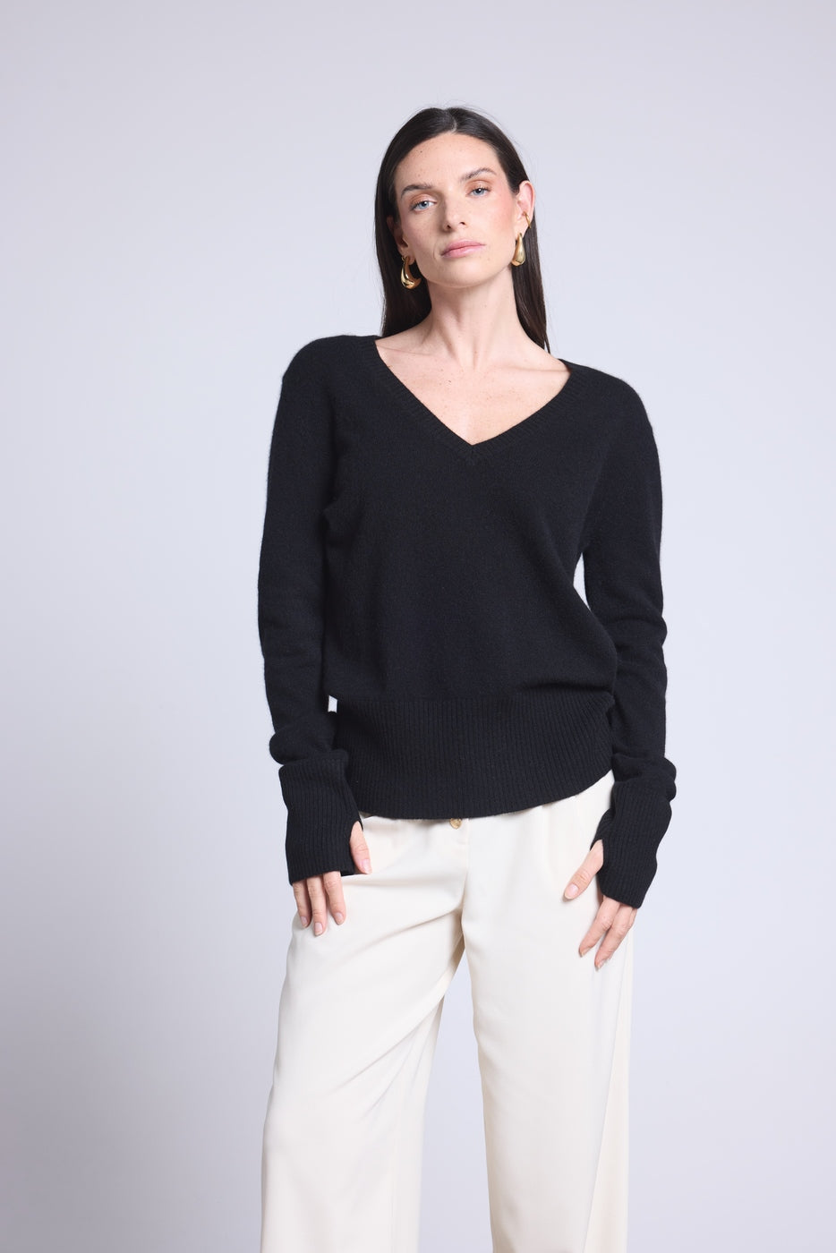 Jersey de mitones Wintour - Negro - Mujer