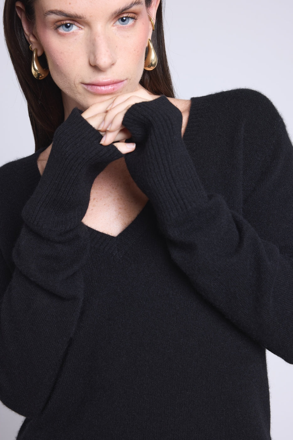 Jersey de mitones Wintour - Negro - Mujer