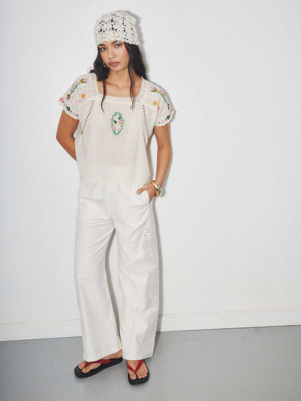 Pantalon Maccabi - Ecru