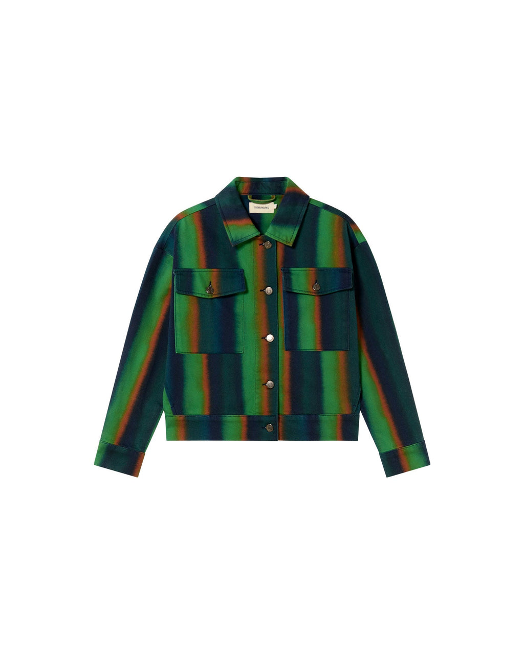 Chaqueta verde swamp Frans sostenible - silueta 1
