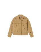 Chaqueta sol cadena beige Frans sostenible - silueta 1