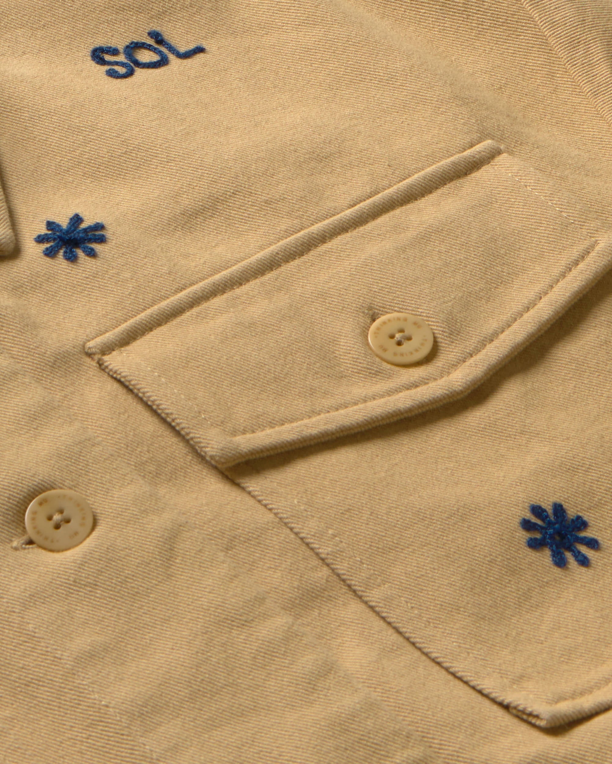 Chaqueta sol cadena beige Frans sostenible - silueta 2