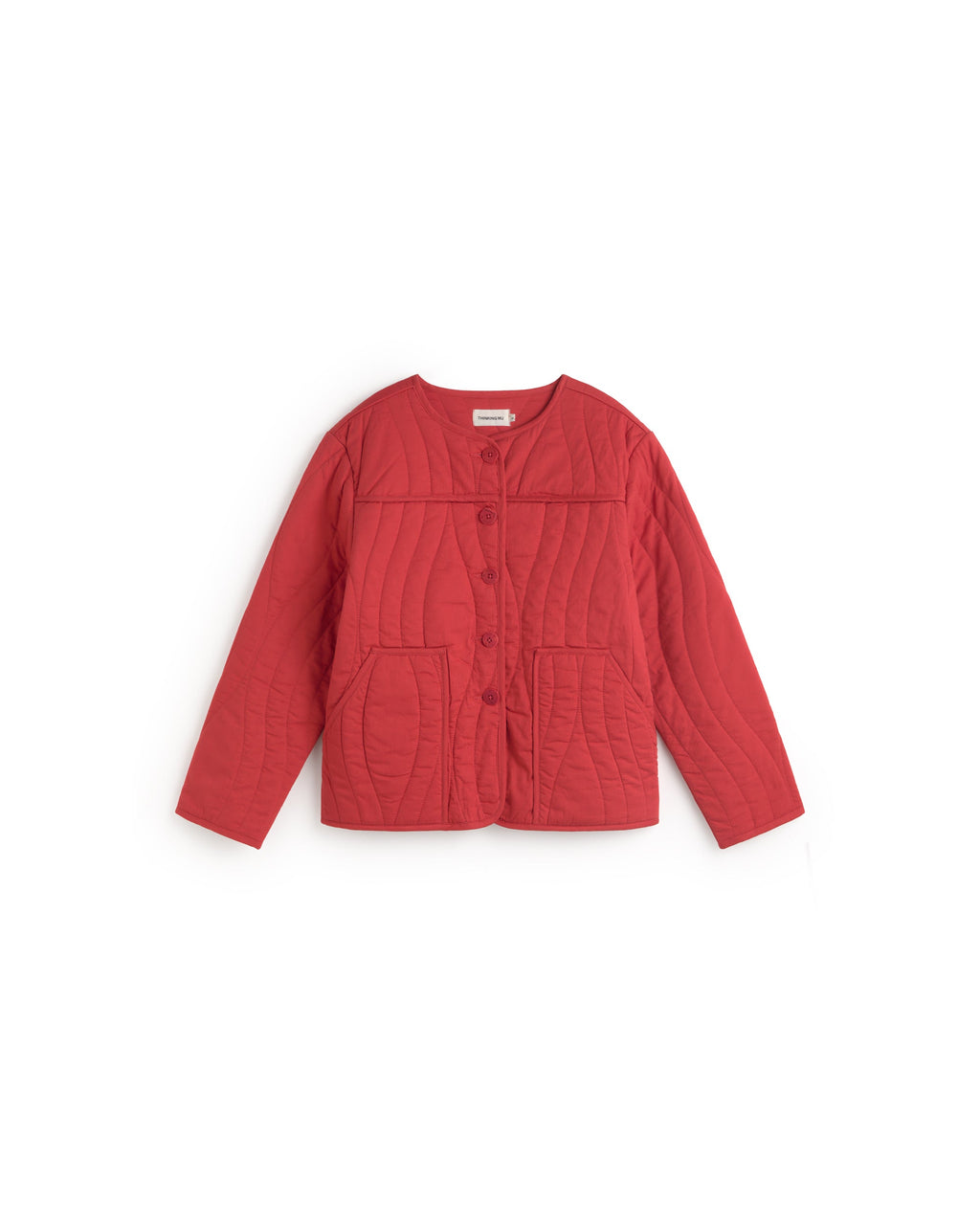 Chaqueta acolchada roja Ayo sostenible silueta - 1