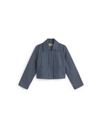 Chaqueta rayas tinte natural railway Astrid sostenible silueta - 1
