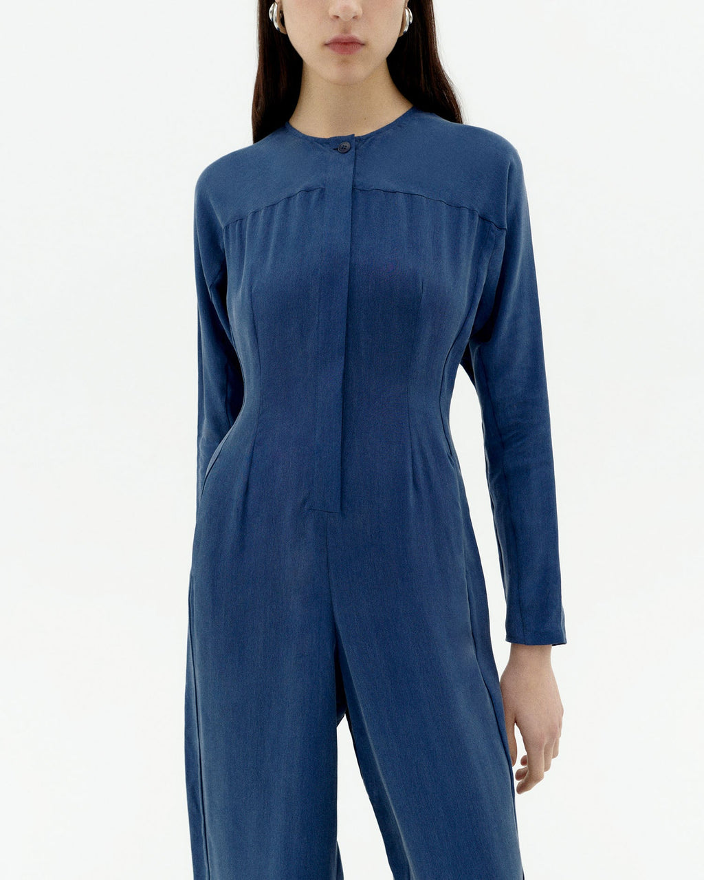 Blauer Cupro-Jumpsuit Marcia nachhaltig-4