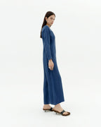 Nachhaltiger blauer Cupro-Jumpsuit Marcia-5