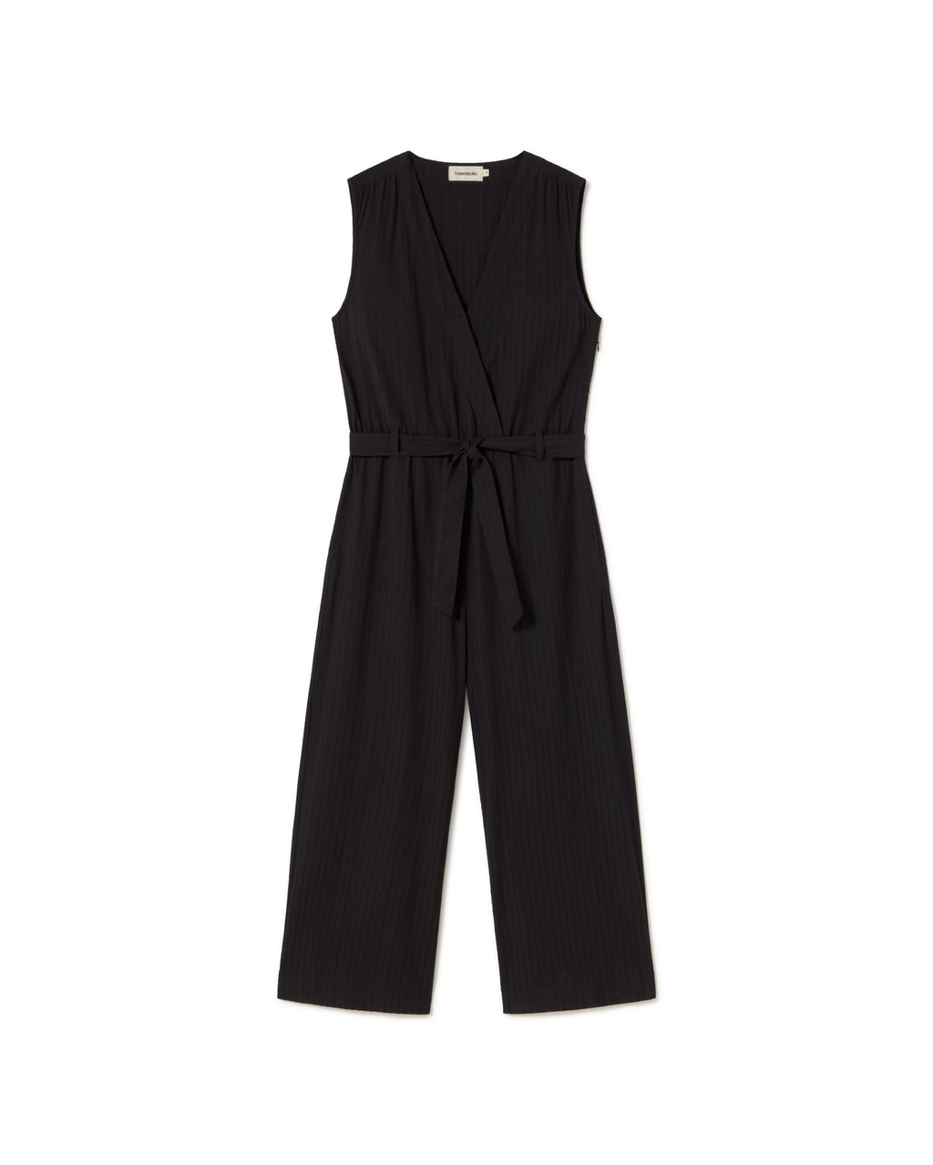 Mono negro seersucker Winona sostenible - silueta 1