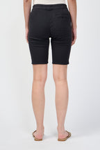 Short Utilitaire Drapé Doux - Pigment Carbone - Femme