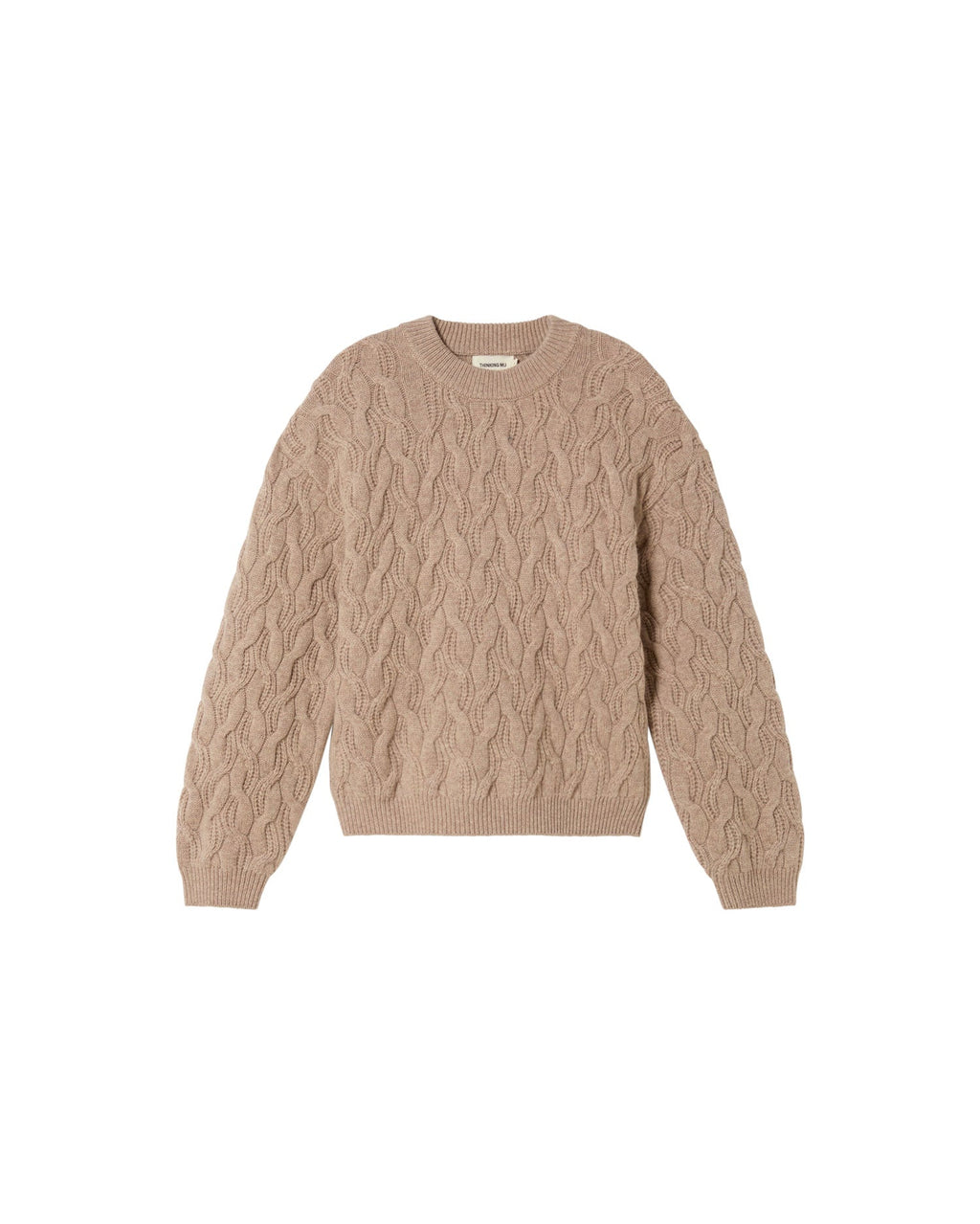 Carmen Cable-Knit Wool Jumper - Beige