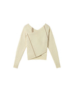 Jersey rayas crudo punto Adele sostenible - silueta 3