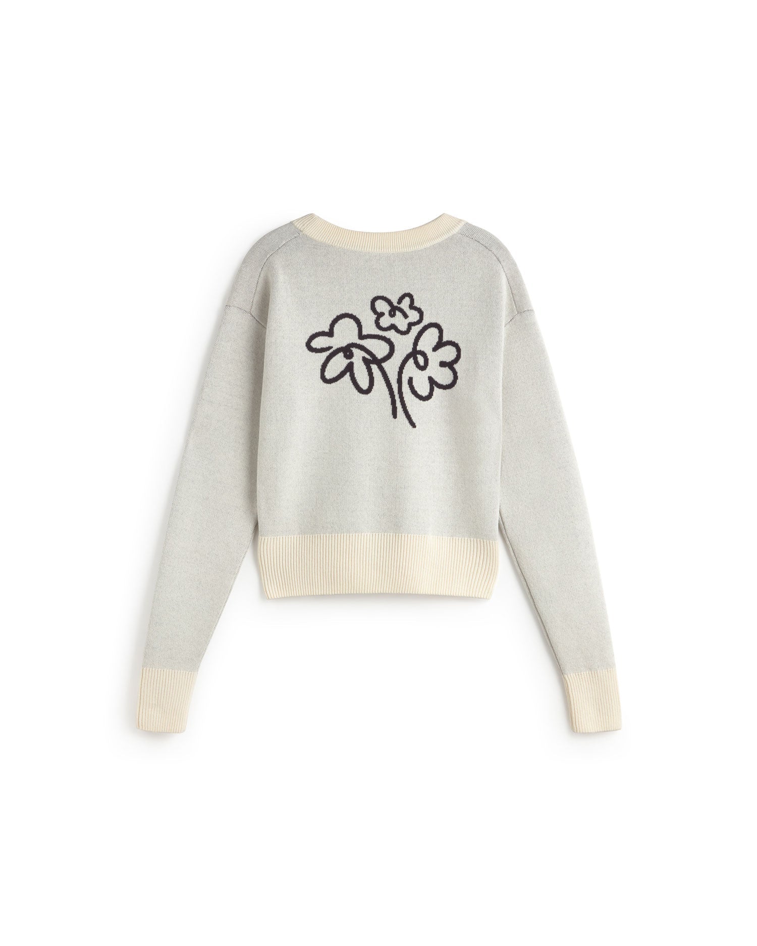 Sustainable raw flower punto jersey Philis silhouette - 3