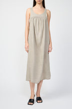 Lightweight Piece-Dyed Linen Dress - Mineral Pigment - Women