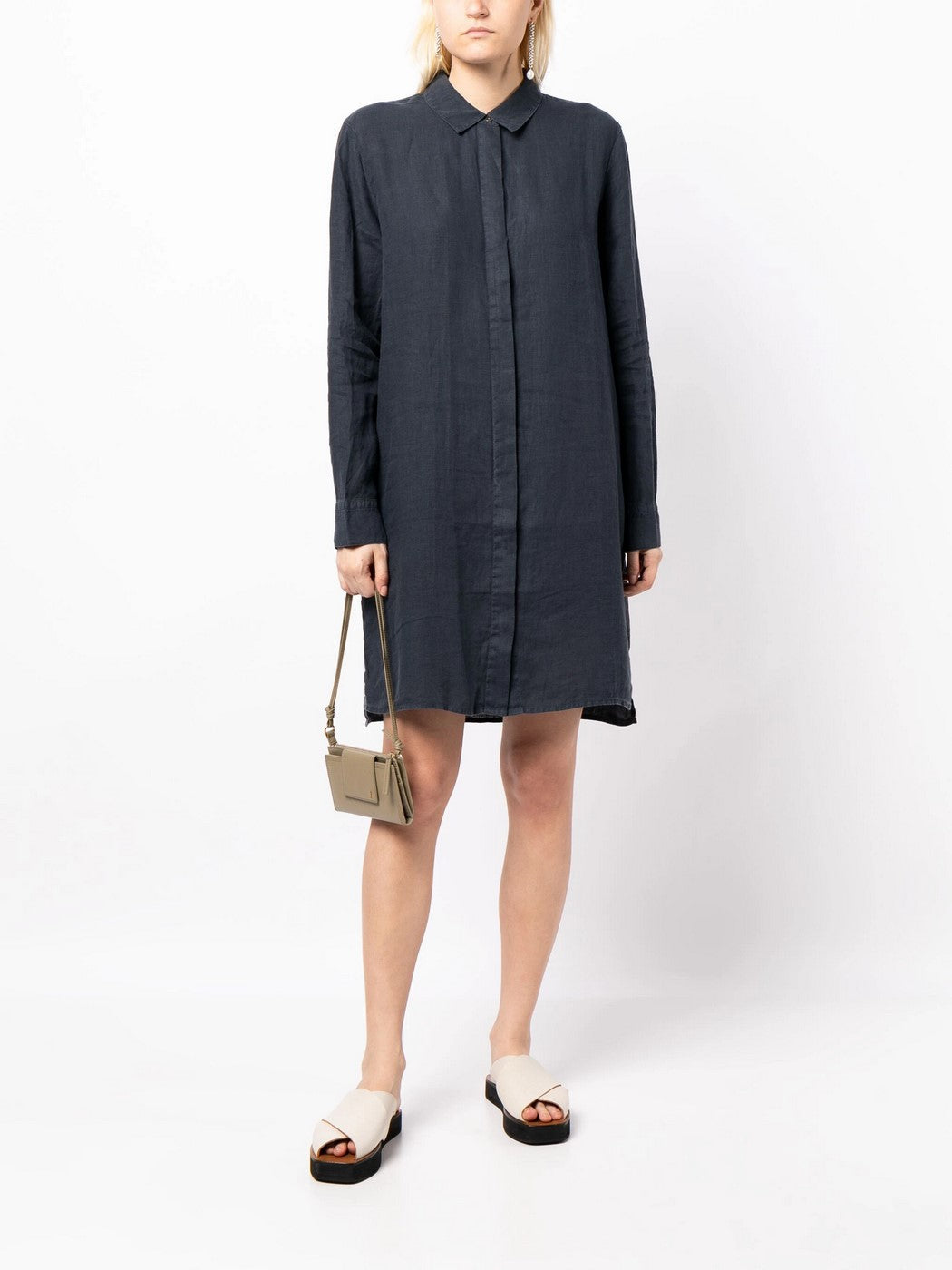 Robe Chemise Légère En Lin - Spritz Pigment - Femme