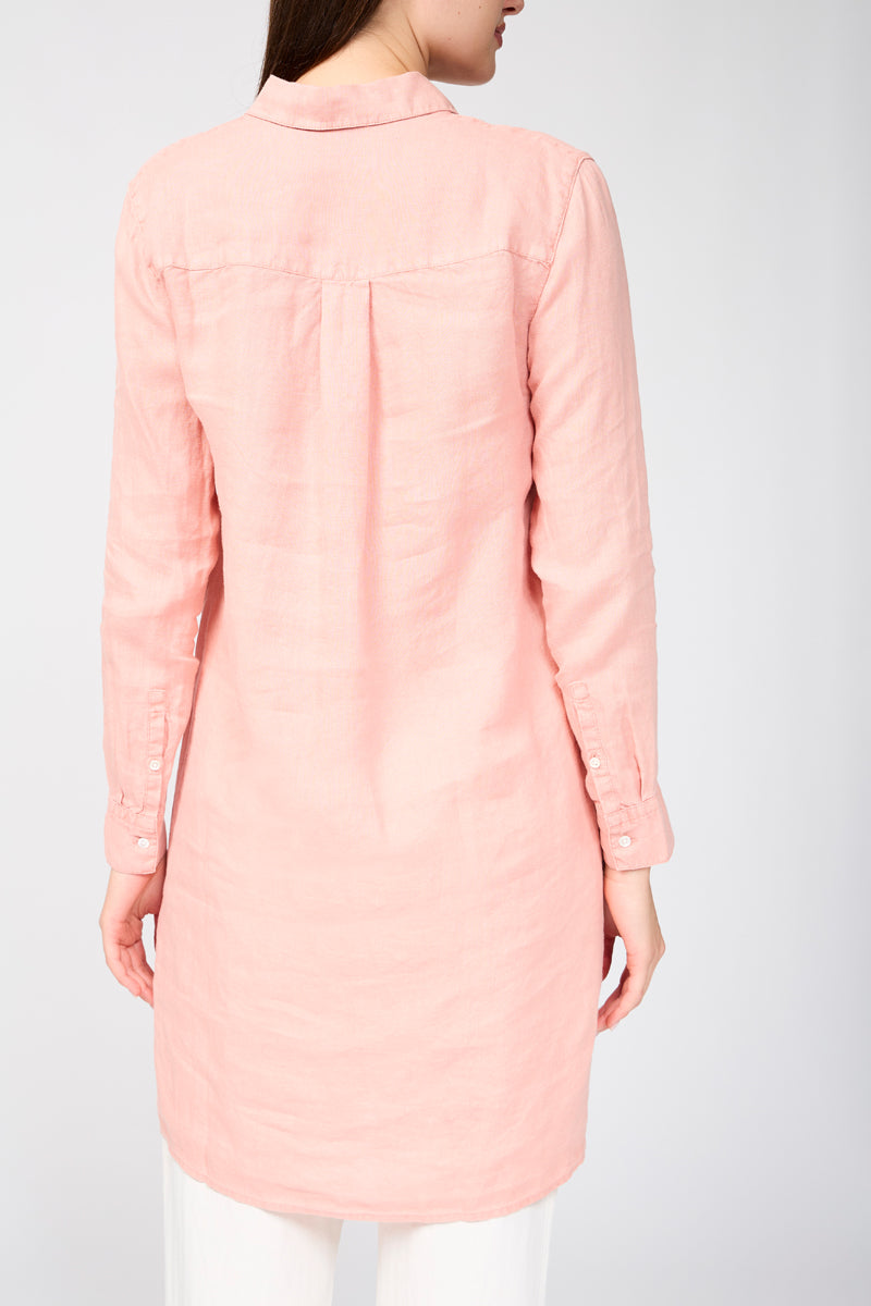 Robe Chemise Légère En Lin - Spritz Pigment - Femme