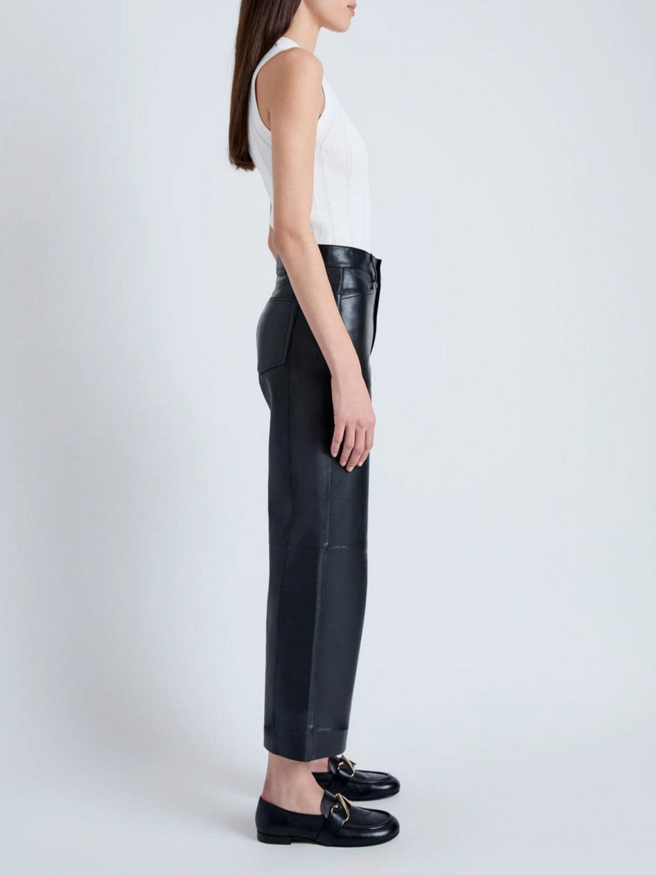 Proenza Schouler - Leather Culottes - Black - Femme