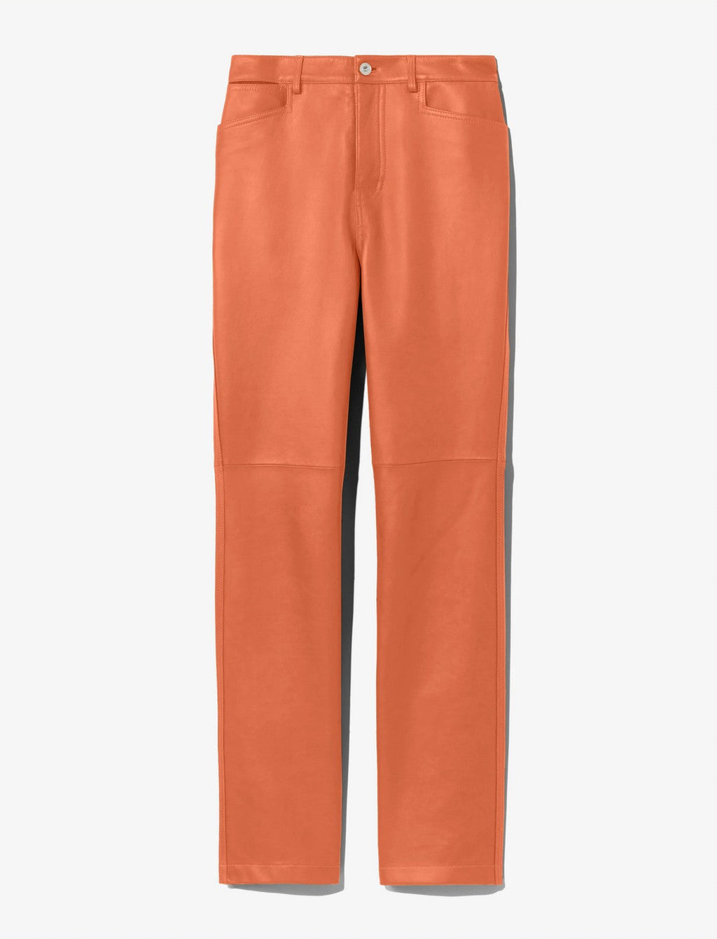 Proenza Schouler - Leather Straight Pants - Terracotta - Mujer